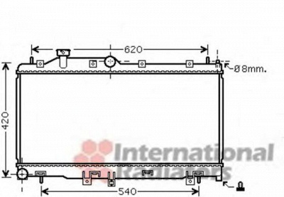 VAN WEZEL 51002072 -  Радиатор, охлаждение двигателя
